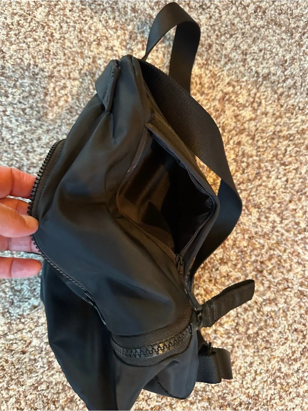 lululemon athletica Black Mini backpack